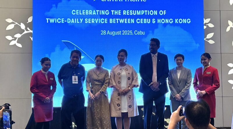Cathay Pacific Resumes Twice-Daily Direct Flights Between Cebu and Hong Kong Starting September 1, 2025